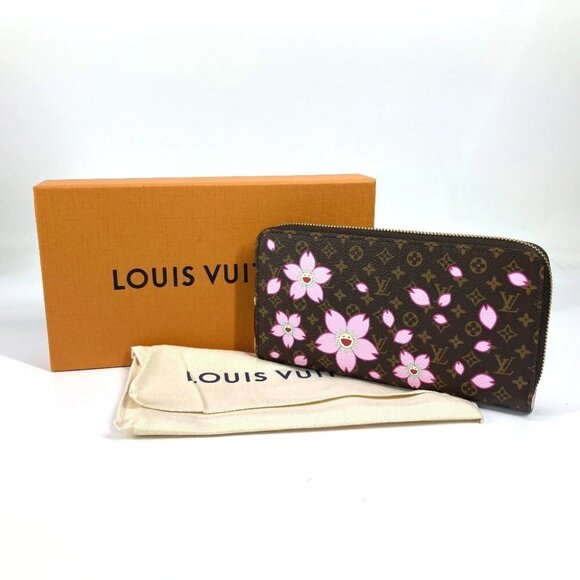 LOUIS VUITTON M13433 Murakami Takashi Zippy Wallet Cherry Blossom - Picture 1 of 13